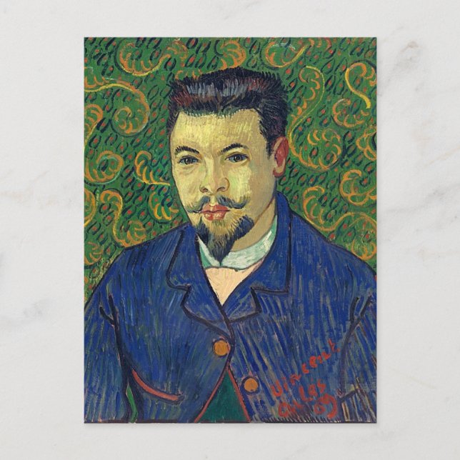 Portrait of Doctor Felix Rey, Van Gogh Fine Art Postcard (Front)