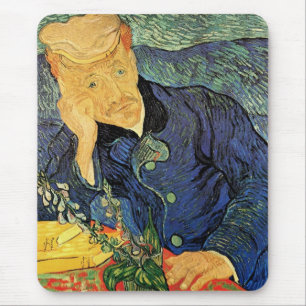 Portrait of Doctor Gachet by Vincent van Gogh Mouse Pad