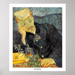 Portrait of Doctor Gachet by Vincent van Gogh Poster