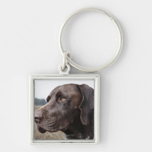 Portrait of Dog, Houston, Texas, USA Key Ring