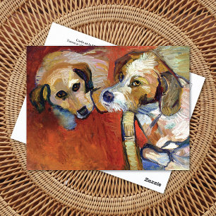 Portrait of Dogs Suzanne Valadon Postcard