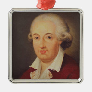 Portrait of Domenico Cimarosa Metal Tree Decoration