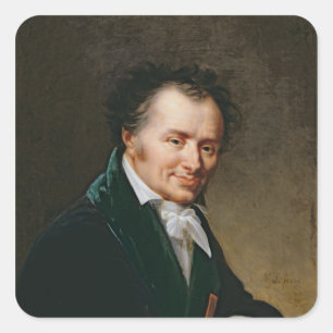 Portrait of Dominique Vivant  Baron Denon, 1808 Square Sticker