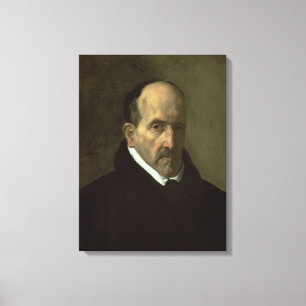 Portrait of Don Luis de Gongora y Argote 1622 Canvas Print