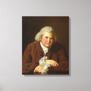 Portrait of Dr Erasmus Darwin Canvas Print