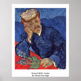 Portrait Of Dr. Gachet By Vincent Van Gogh Poster