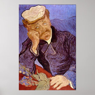 Portrait of Dr Gachet by Vincent Willem van Gogh Poster