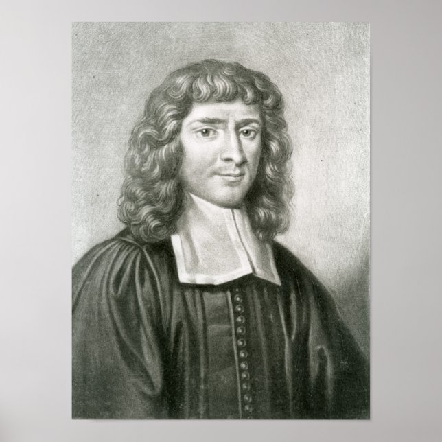 Portrait of Dr Isaac Barrow Poster (Front)