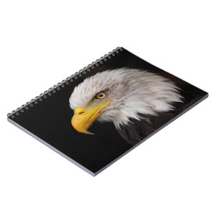 Portrait of eagle spiral notebook