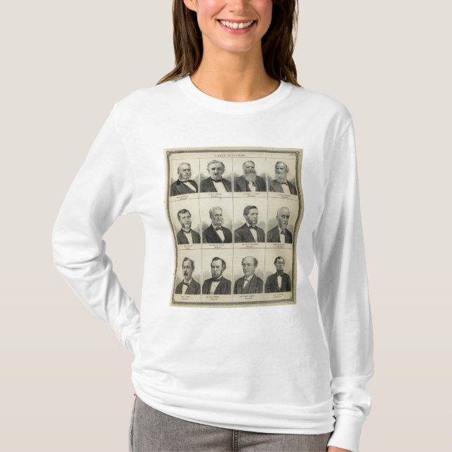 Portrait of Early Settler Morrison, Minnesota T-Shirt (Front)
