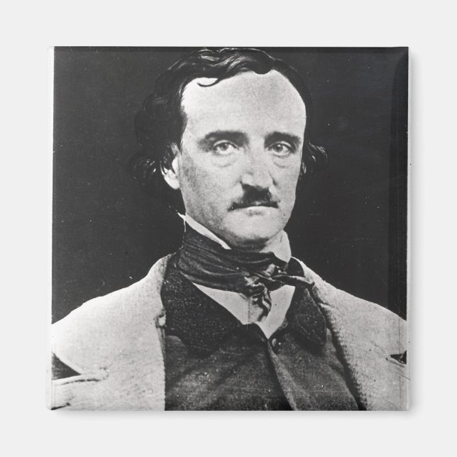Portrait of Edgar Allan Poe Magnet (Front)