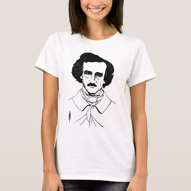Portrait of Edgar Allan Poe T-Shirt (Front)