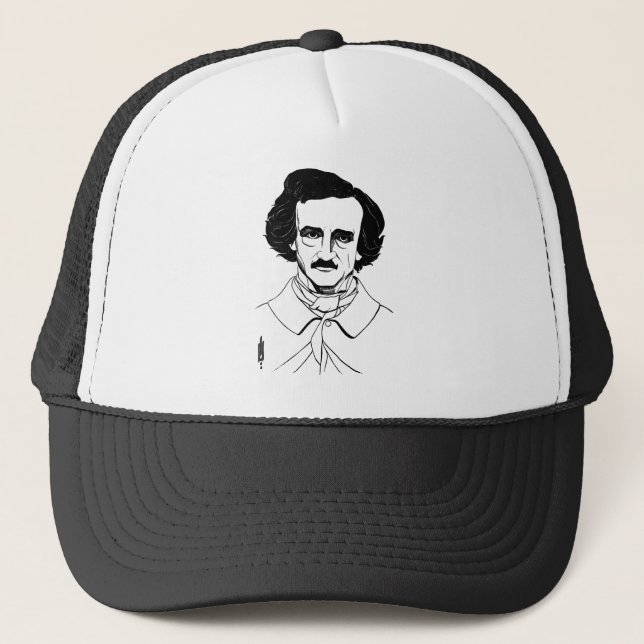 Portrait of Edgar Allan Poe Trucker Hat (Front)