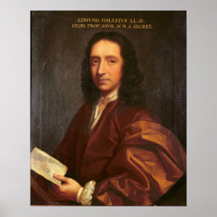 Portrait of Edmond Halley, c.1687 Poster