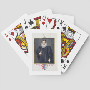 Portrait of Edward Coke (1552-1634) from 'Memoirs Playing Cards