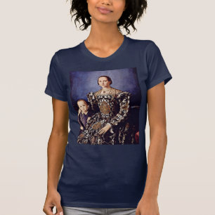 Portrait Of Eleonora Di Toledo  By Bronzino Angelo T-Shirt
