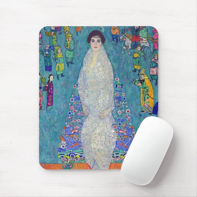 Portrait of Elisabeth Lederer, Gustav Klimt Mouse Pad (With Mouse)
