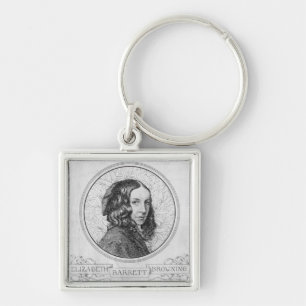 Portrait of Elizabeth Barrett Browning Key Ring