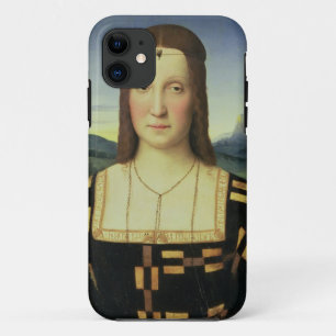 Portrait of Elizabeth Gonzaga, c.1504 (oil on pane iPhone 11 Case