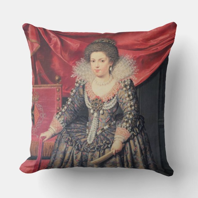 Portrait of Elizabeth of France (1602-44) daughter Cushion (Front)