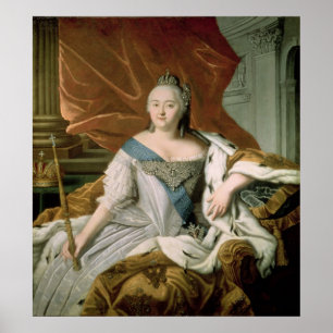 Portrait of Elizabeth Petrovna Empress Poster