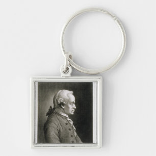 Portrait of Emmanuel Kant , German philosopher Key Ring