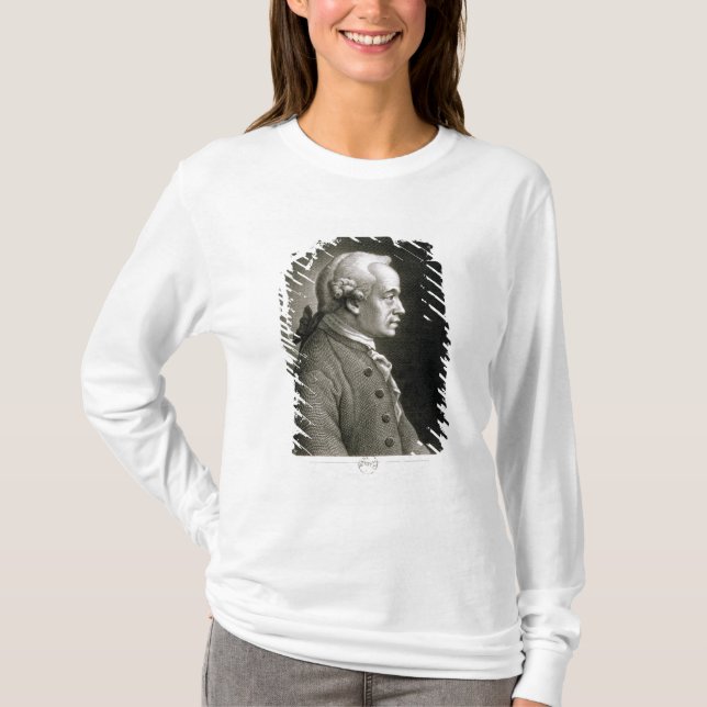 Portrait of Emmanuel Kant , German philosopher T-Shirt (Front)