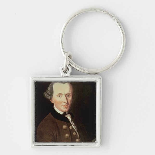 Portrait of Emmanuel Kant Key Ring (Front)