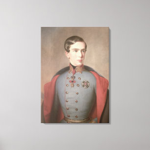 Portrait of Emperor Franz Joseph of Austria Canvas Print