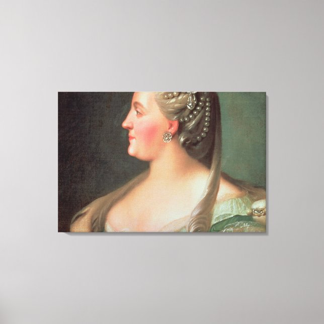 Portrait of Empress Catherine II the Great Canvas Print (Front)