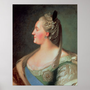 Portrait of Empress Catherine II the Great Poster