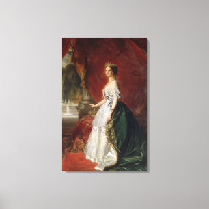 Portrait of Empress Eugenie of France Canvas Print