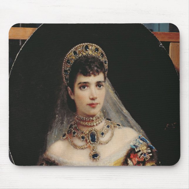 Portrait of Empress Maria Fyodorovna Mouse Pad (Front)
