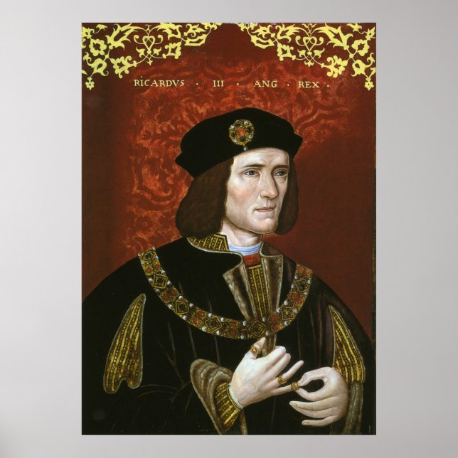 Portrait of English King Richard III Poster (Front)