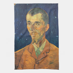 Portrait of Eugene Boch by Vincent van Gogh Tea Towel