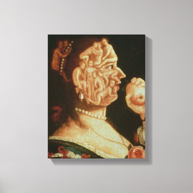 Portrait of Eve (oil) Canvas Print (Front)