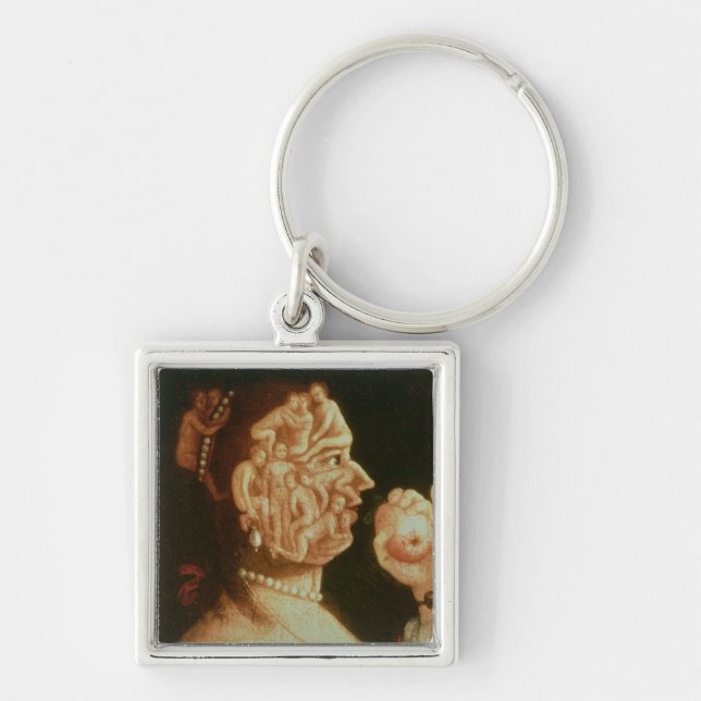 Portrait of Eve (oil) Key Ring (Front)