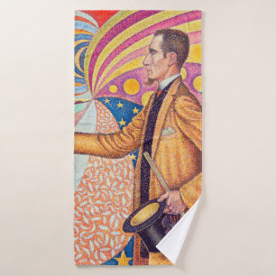 Portrait of Felix Feneon, Signac Bath Towel