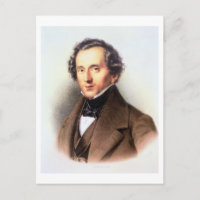 Portrait of Felix Mendelssohn (1809-47) (litho)