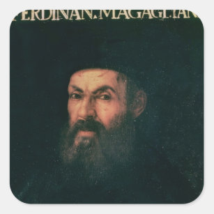 Portrait of Ferdinand Magellan Square Sticker