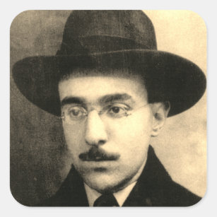 Portrait of Fernando Pessoa Square Sticker