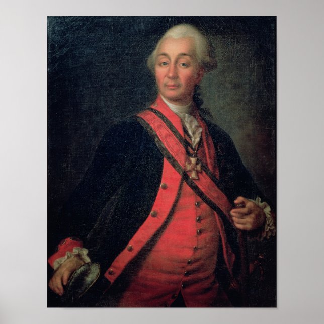 Portrait of Field Marshal Generalissimo Poster (Front)