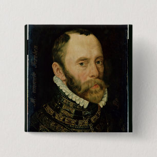 Portrait of Filips van Montmorency 15 Cm Square Badge