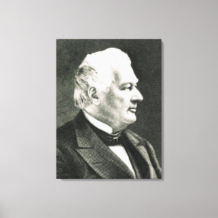 Portrait of Fillmore Millard Canvas Print