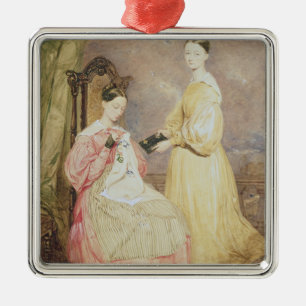 Portrait of Florence Nightingale and her Metal Tree Decoration