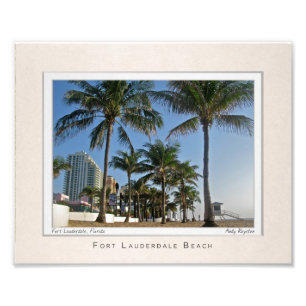 Portrait of Fort Lauderdale Beach Photo Print