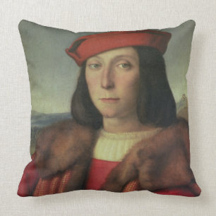 Portrait of Francesco della Rovere, Duke of Urbino Cushion