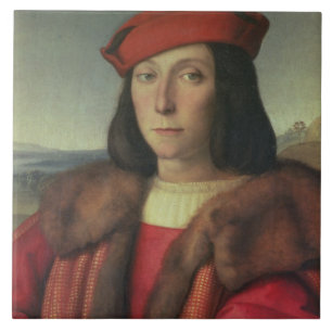 Portrait of Francesco della Rovere, Duke of Urbino Tile