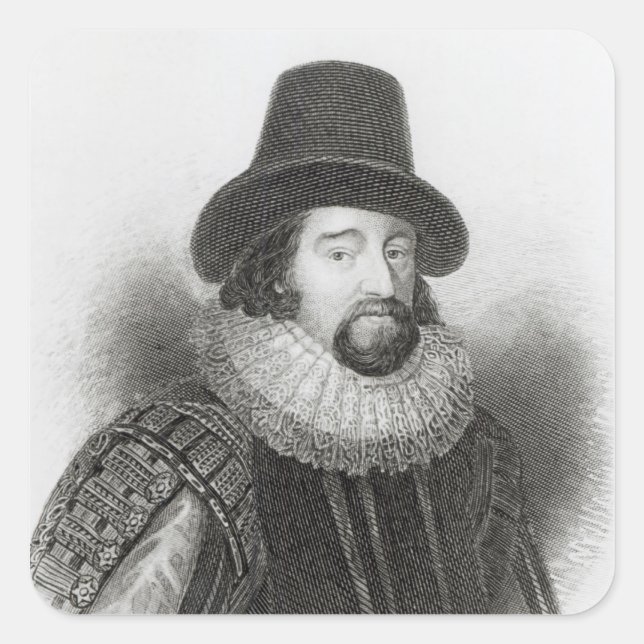 Portrait of Francis Bacon Square Sticker (Front)