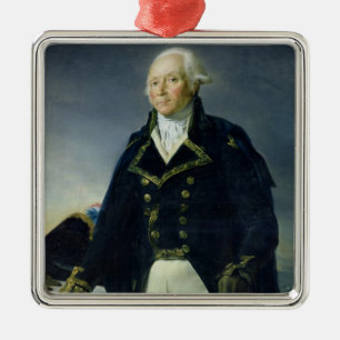 Portrait of Francois-Christophe Kellermann Metal Tree Decoration